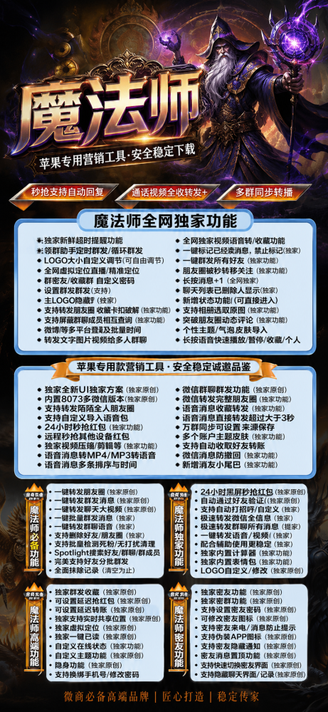 微信多开激活码商城魔法师-微信多开魔法师转发软件